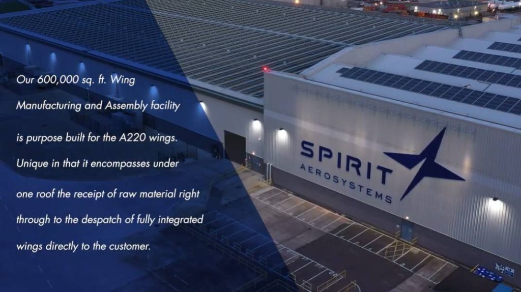 Spirit AeroSystems’ 600,000 sq. ft. Belfast facility specializes in manufacturing fully integrated wings for the Airbus A220 program, from raw material to delivery.
