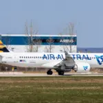 Air Austral A220-300 at the A220 Final Assembly Line, Mirabel Airport (YMX), Québec, Canada