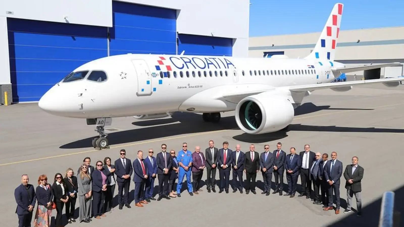 Croatia Airlines A220 First -100 aircraft