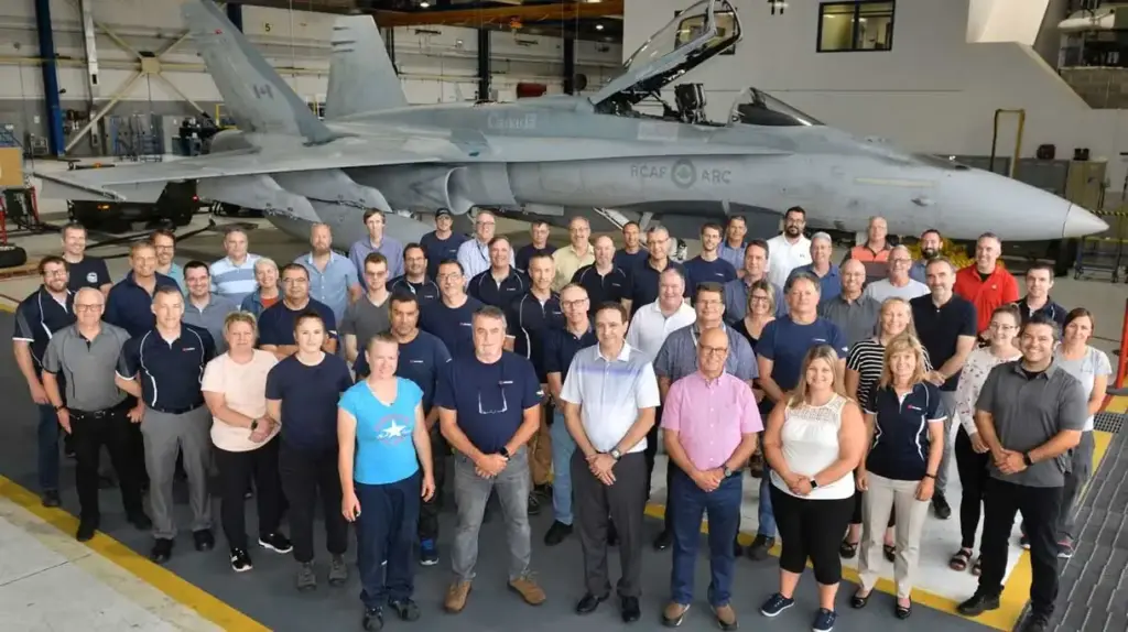 The L3Harris team in Mirabel, Canada, proudly delivered the first aircraft part of the HEP in June 2023. Volatus Mirabel innovation centre