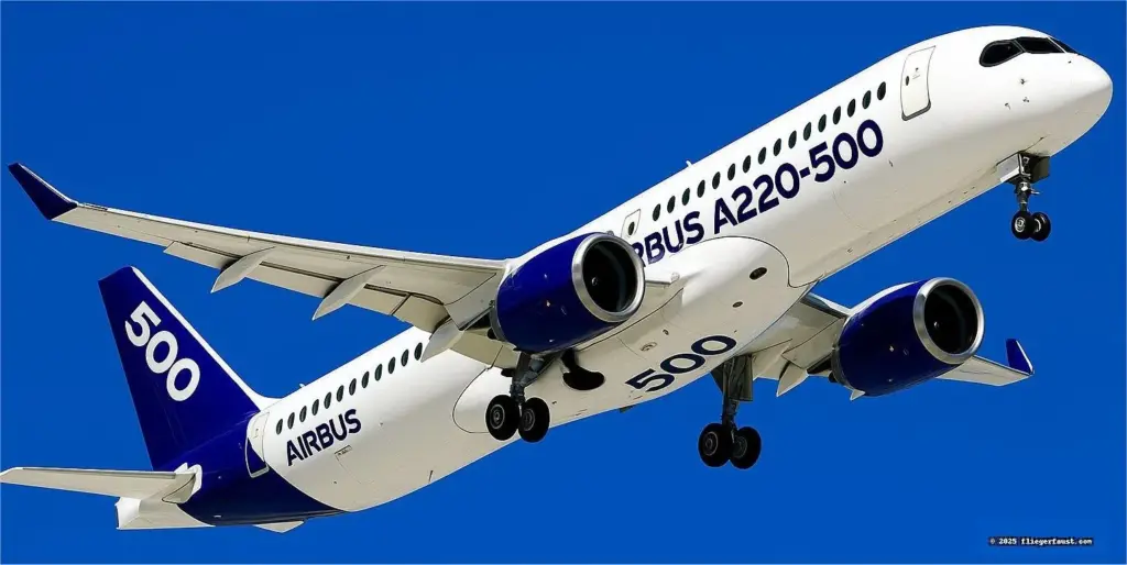 Airbus A220-500 launch