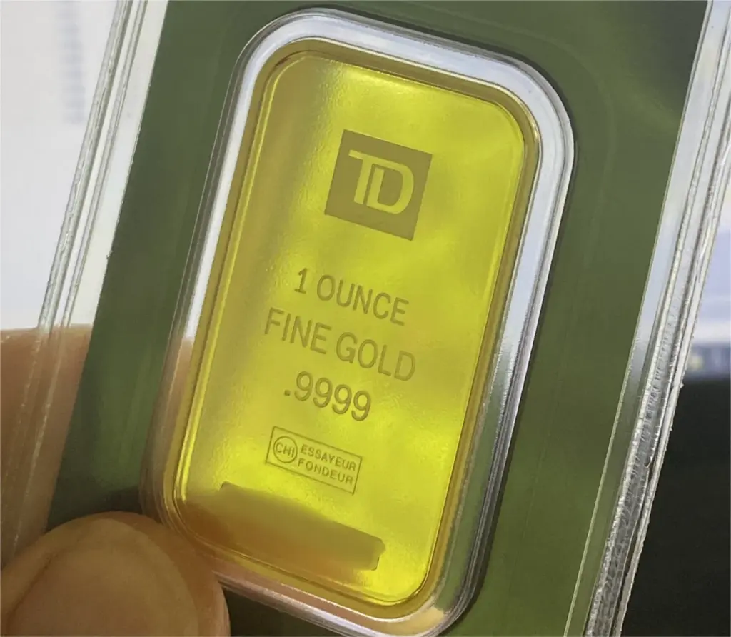 One ounce of pure gold