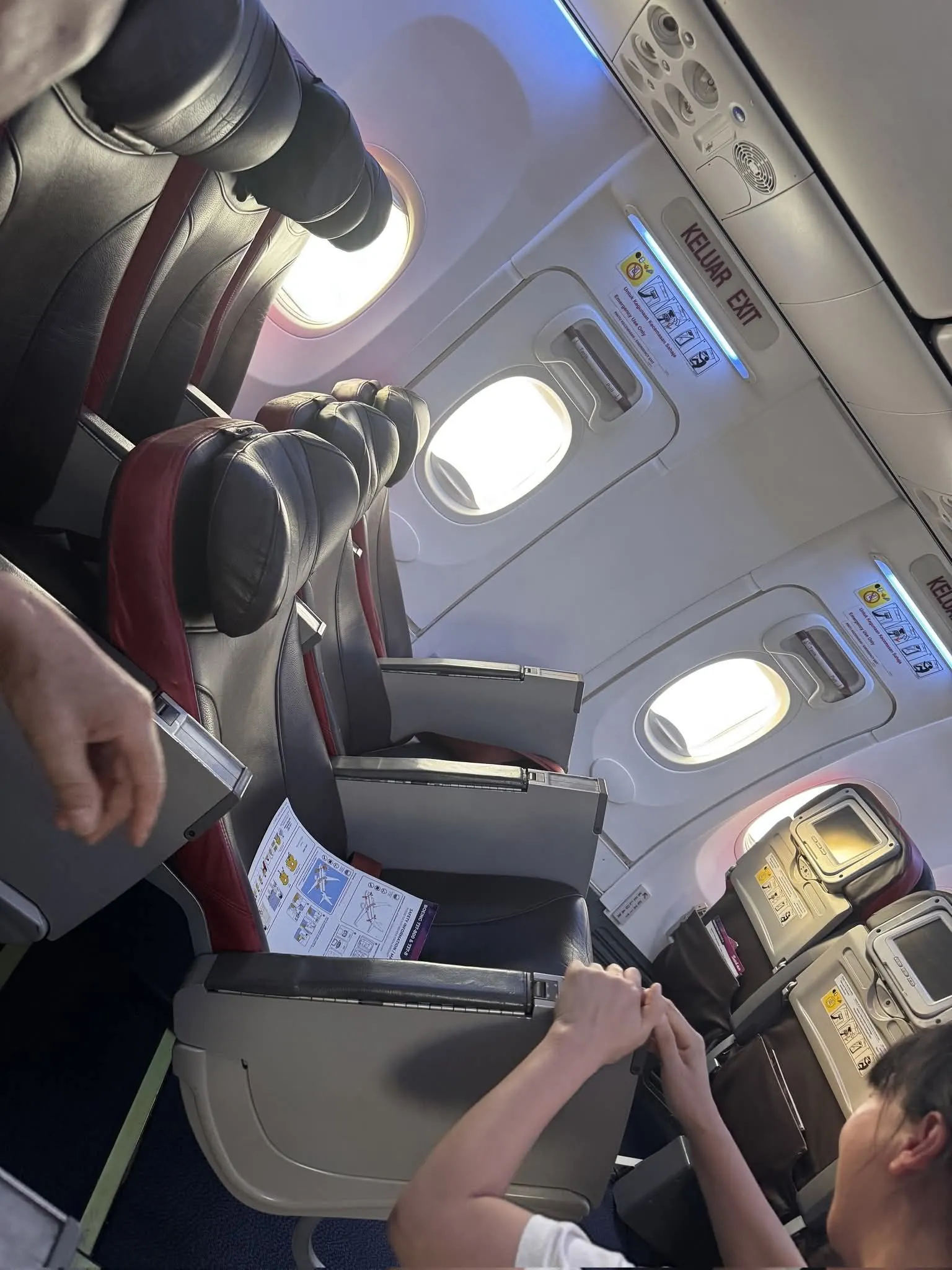 Batik Air seat collapse