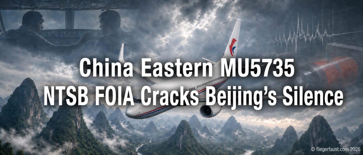 China Eastern MU5735: NTSB FOIA Cracks Beijing's Silence