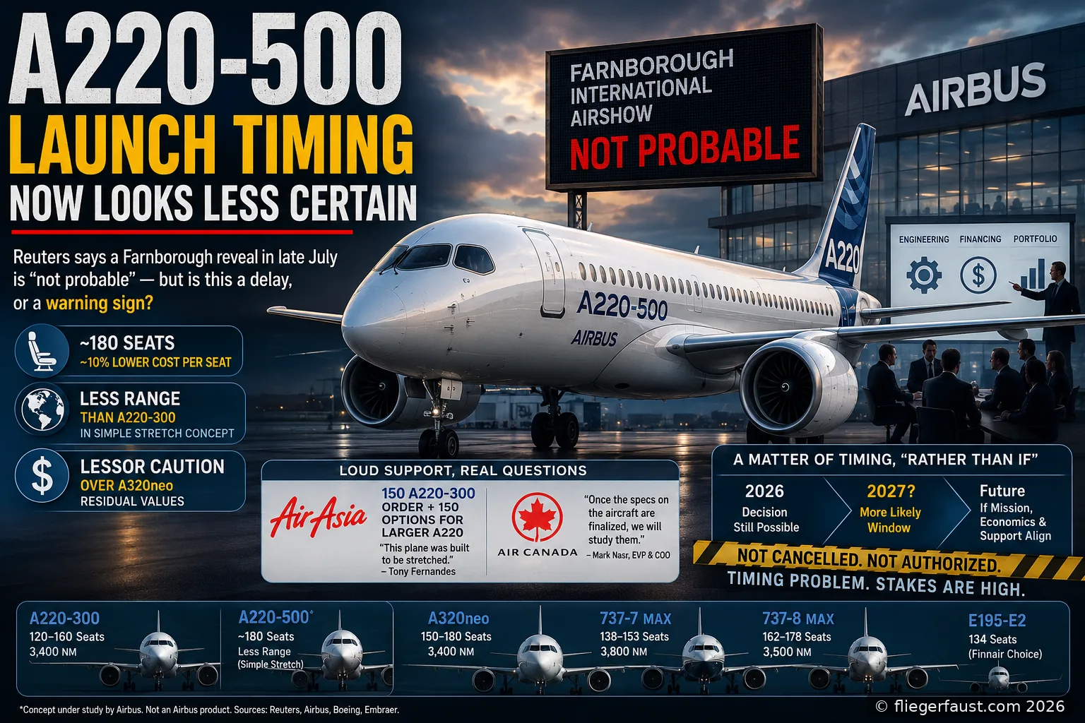A220-500 launch