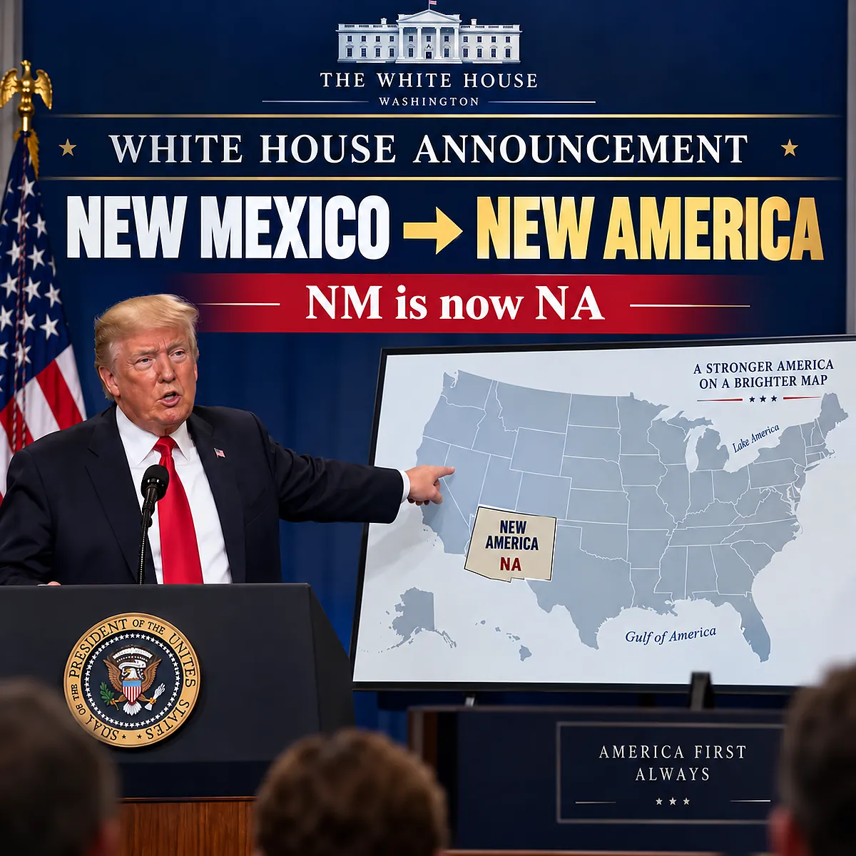 New Mexico renamed New America